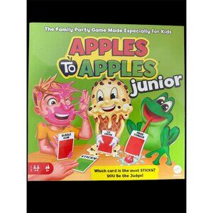 Apples to Apples Junior Jr Kids Comparisons Game Ages 9+ Mattel 4-8 Players NEW